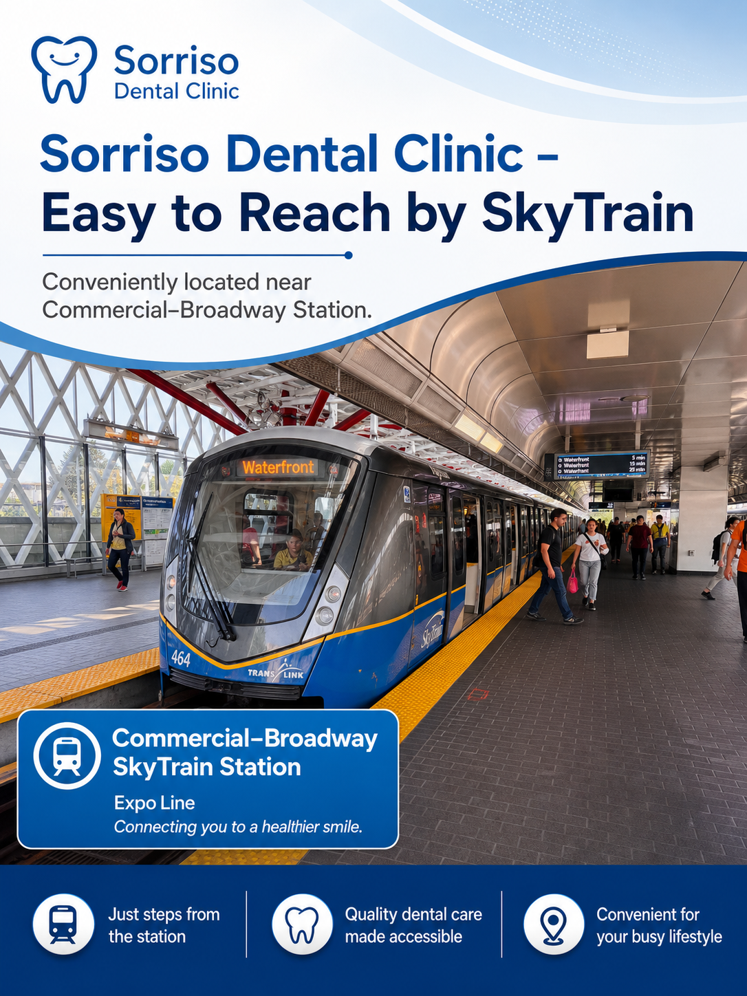 Commercial and Broadway SkyTrain station access in Vancouver, BC