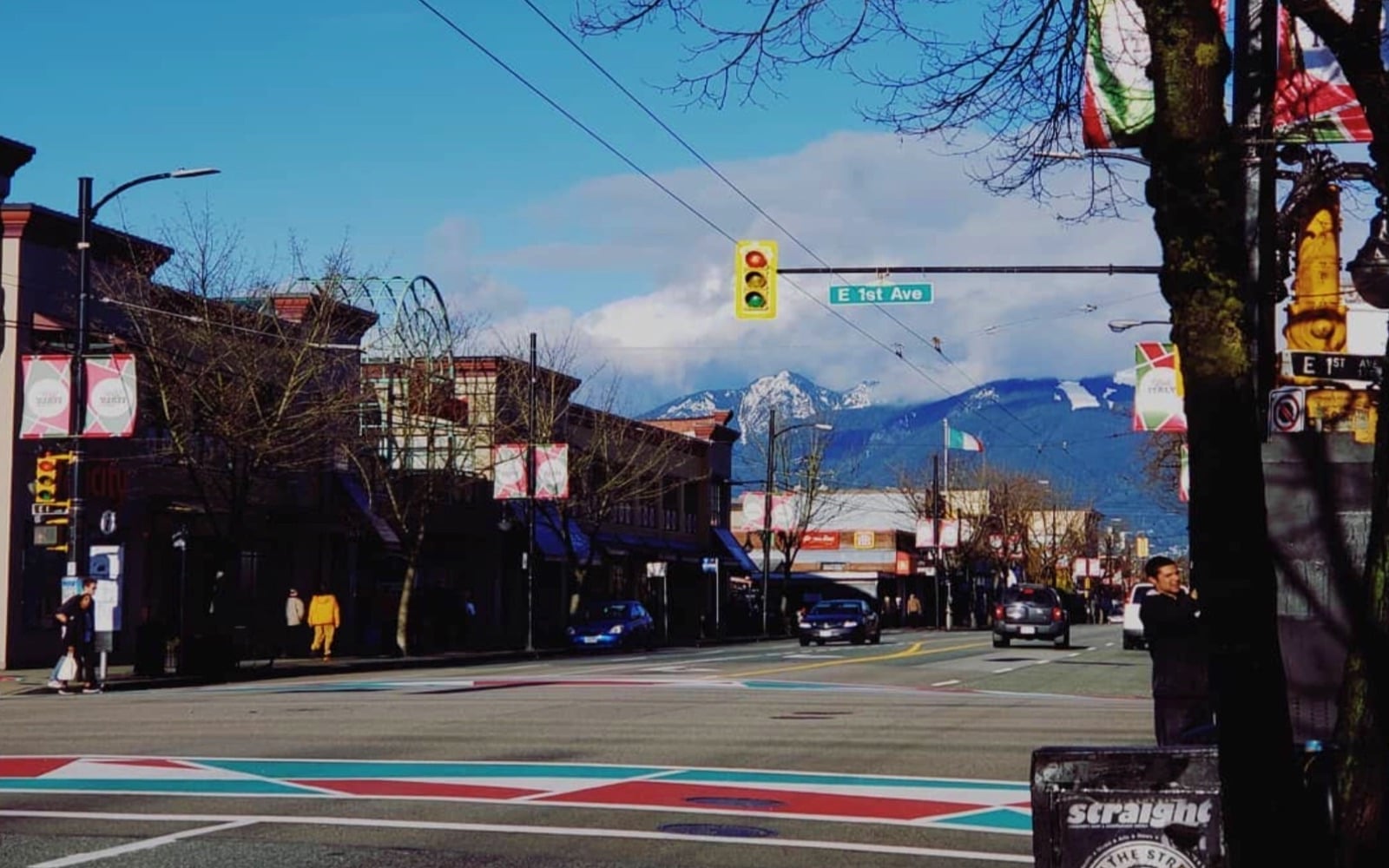 Commercial Drive streetscape in East Vancouver